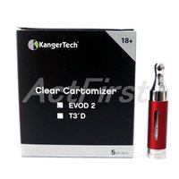 Kangertech EVOD 2 BDCC eGo デュアルコイル メタルクリアカトマイザー (5個入)